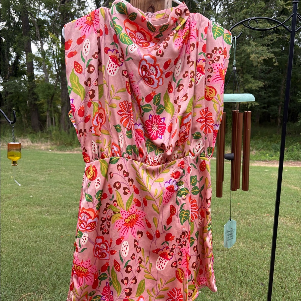 Karlie Pink Floral Romper
